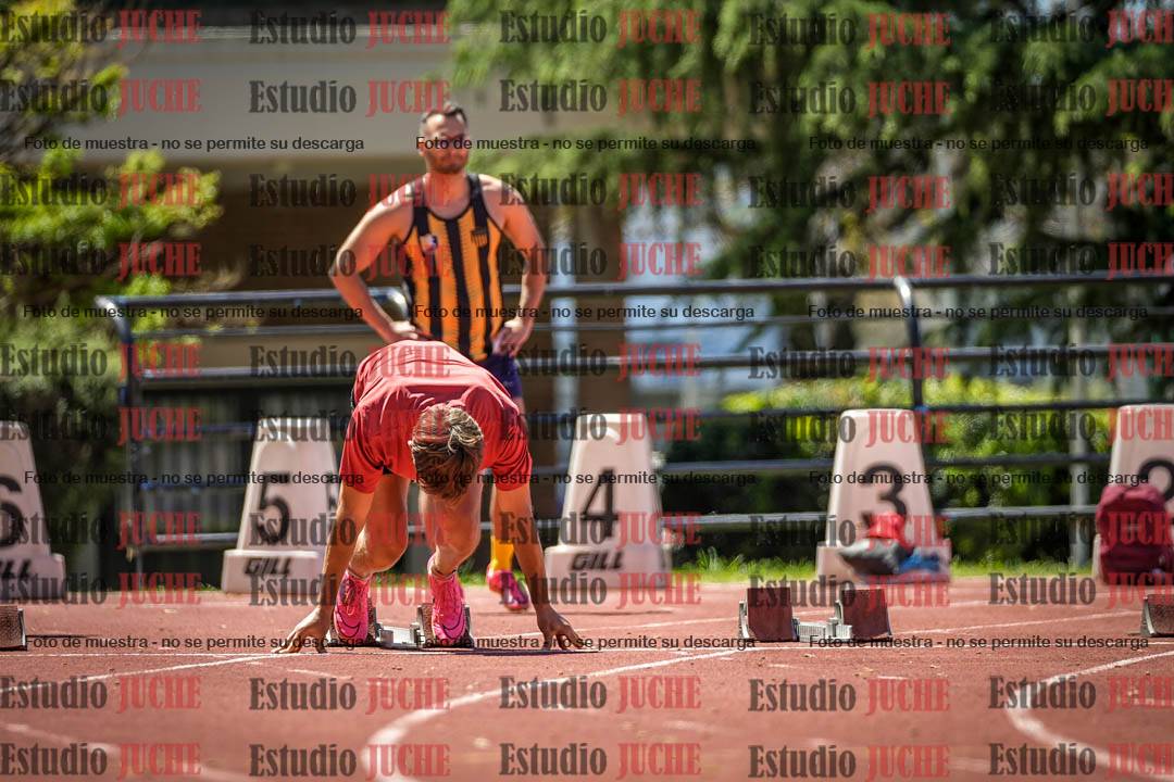 Fotos de los 100 m llanos de varones