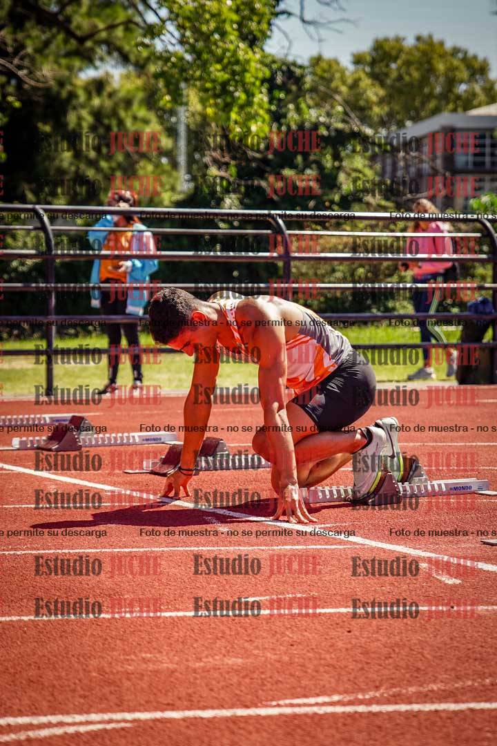 Fotos de los 100 m llanos de varones