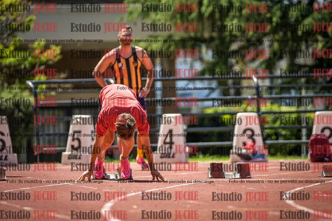 Fotos de los 100 m llanos de varones