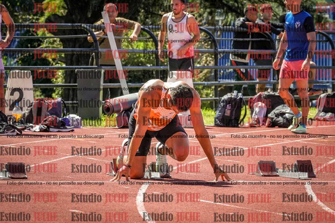 Fotos de los 100 m llanos de varones
