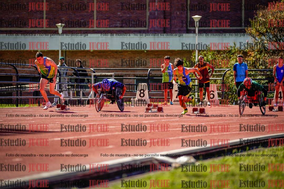 Fotos de los 100 m de varones