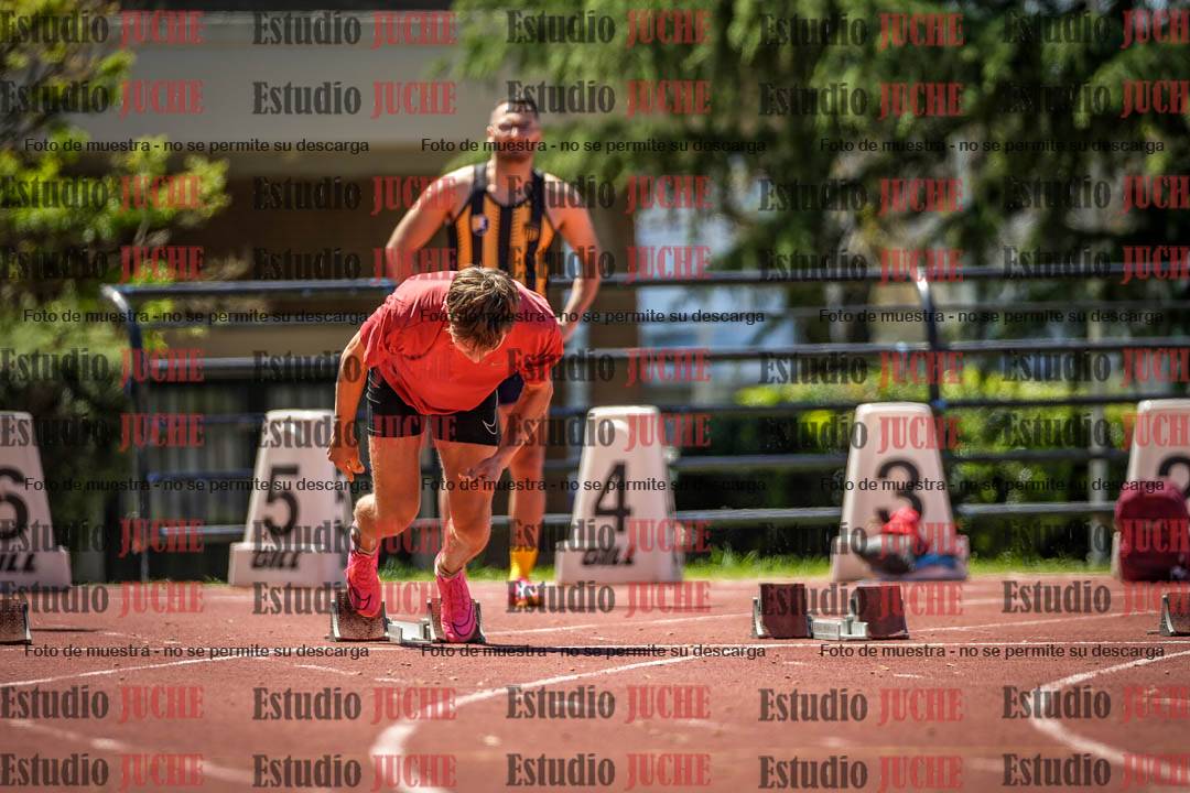 Fotos de los 100 m llanos de varones