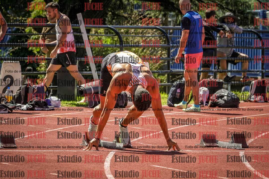 Fotos de los 100 m llanos de varones