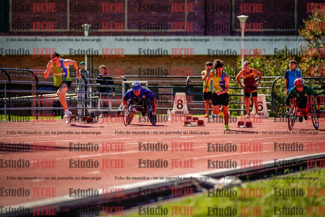 Fotos de los 100 m de varones