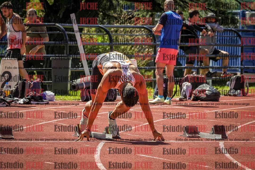 Fotos de los 100 m llanos de varones