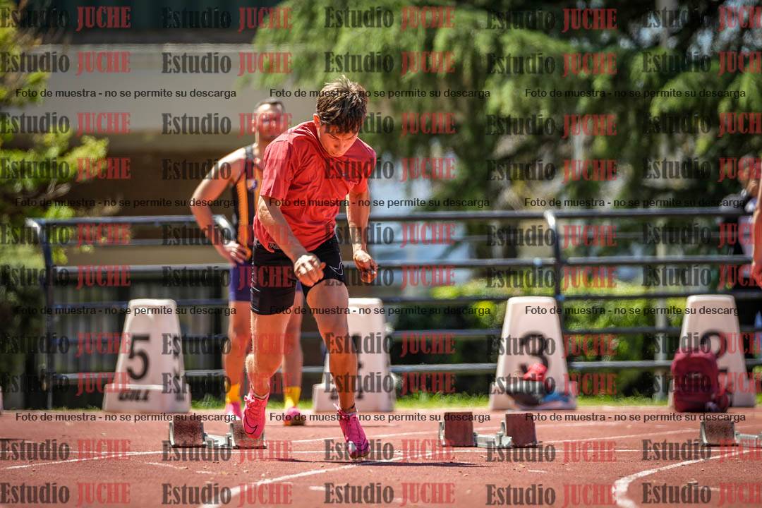 Fotos de los 100 m llanos de varones