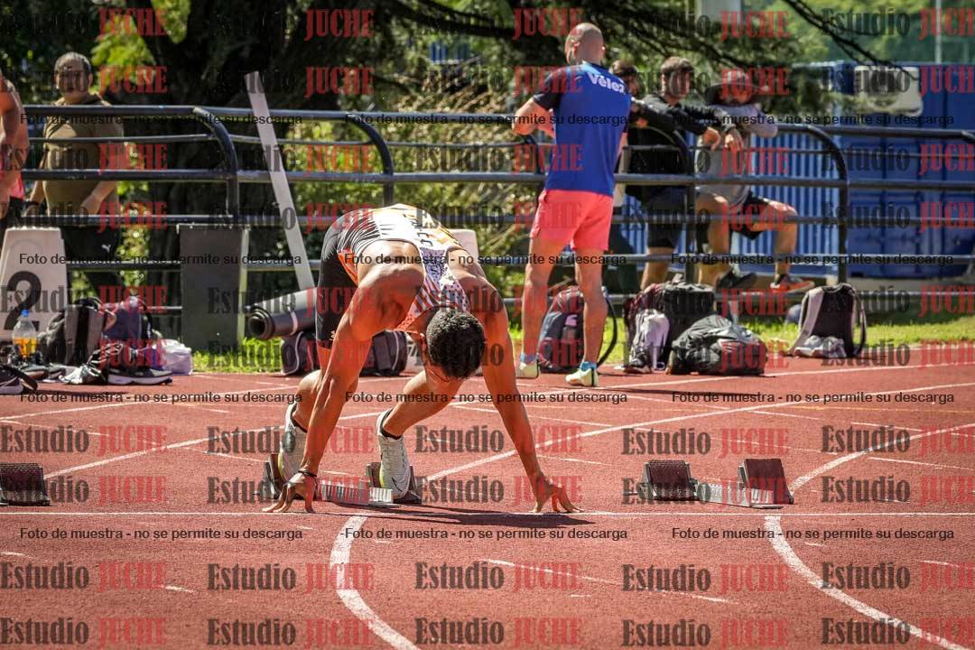 Fotos de los 100 m llanos de varones