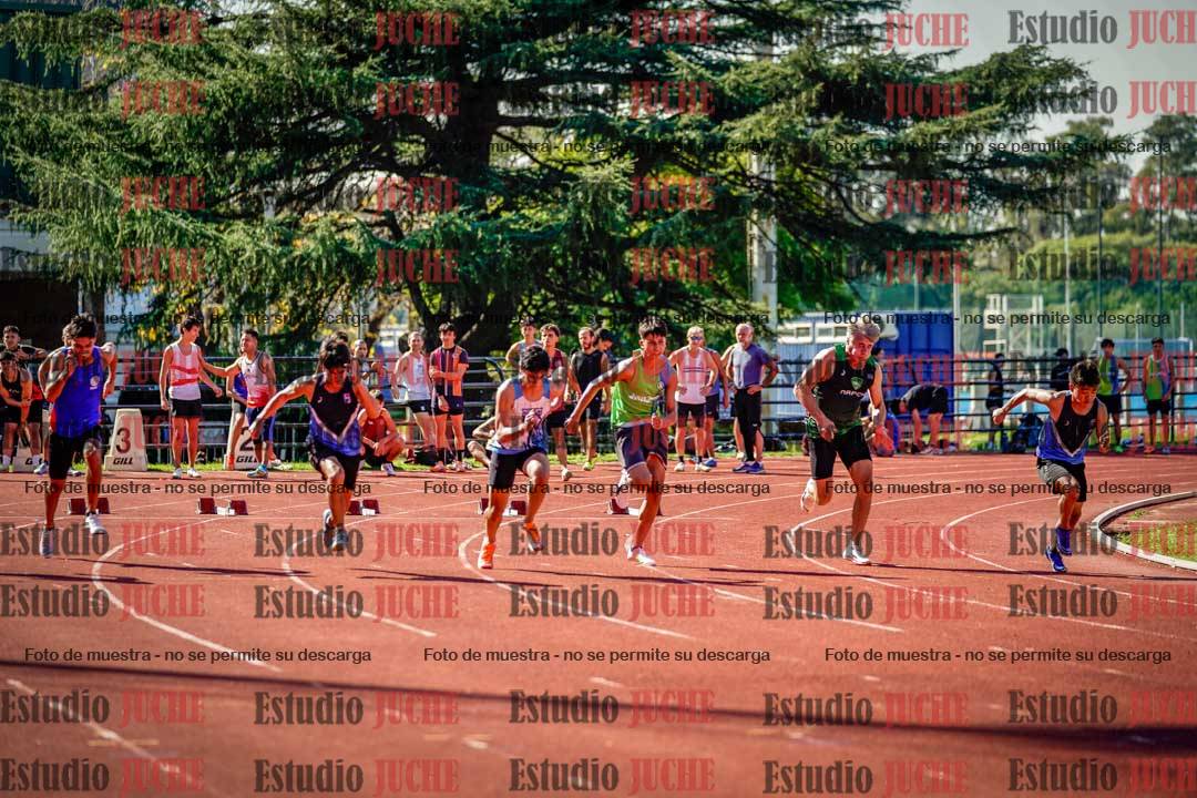 Fotos de los 100 m llanos de varones