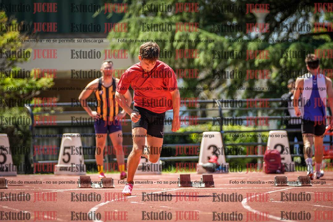 Fotos de los 100 m llanos de varones