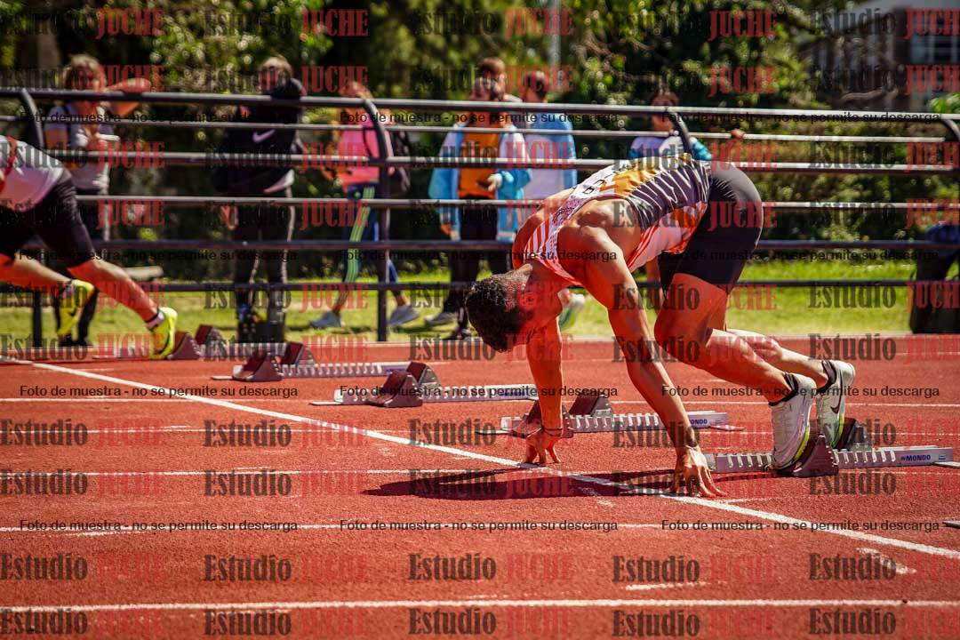 Fotos de los 100 m llanos de varones