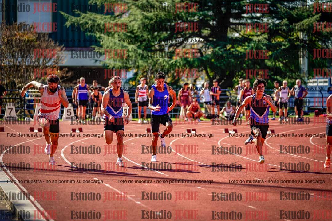 Fotos de los 100 m llanos de varones
