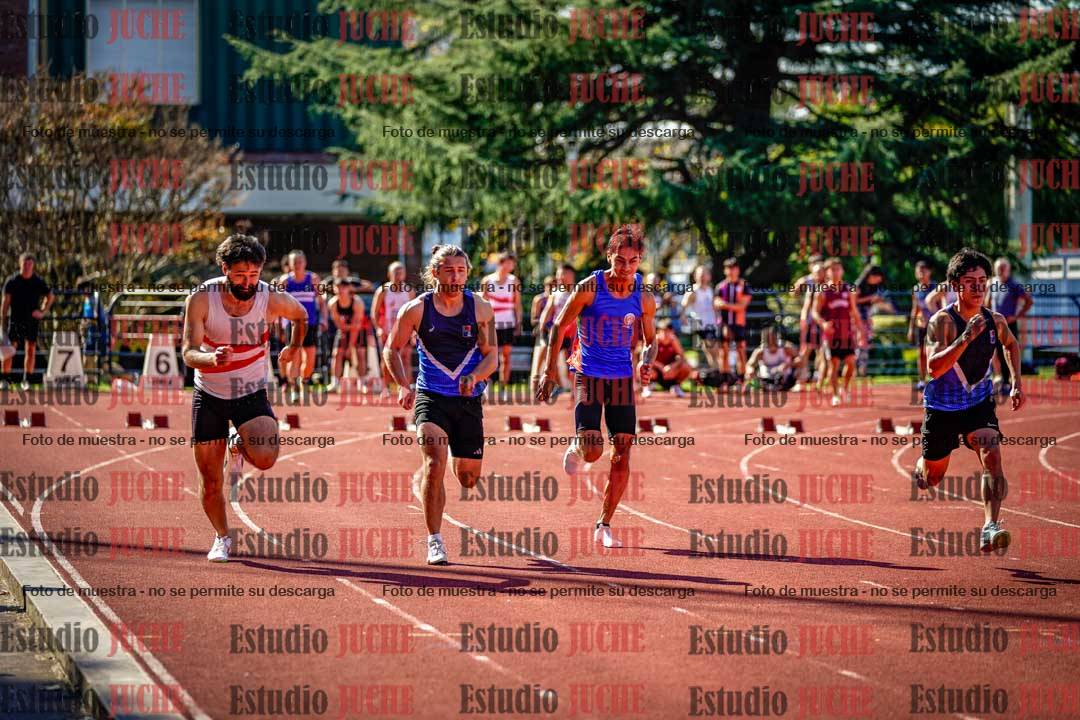 Fotos de los 100 m llanos de varones