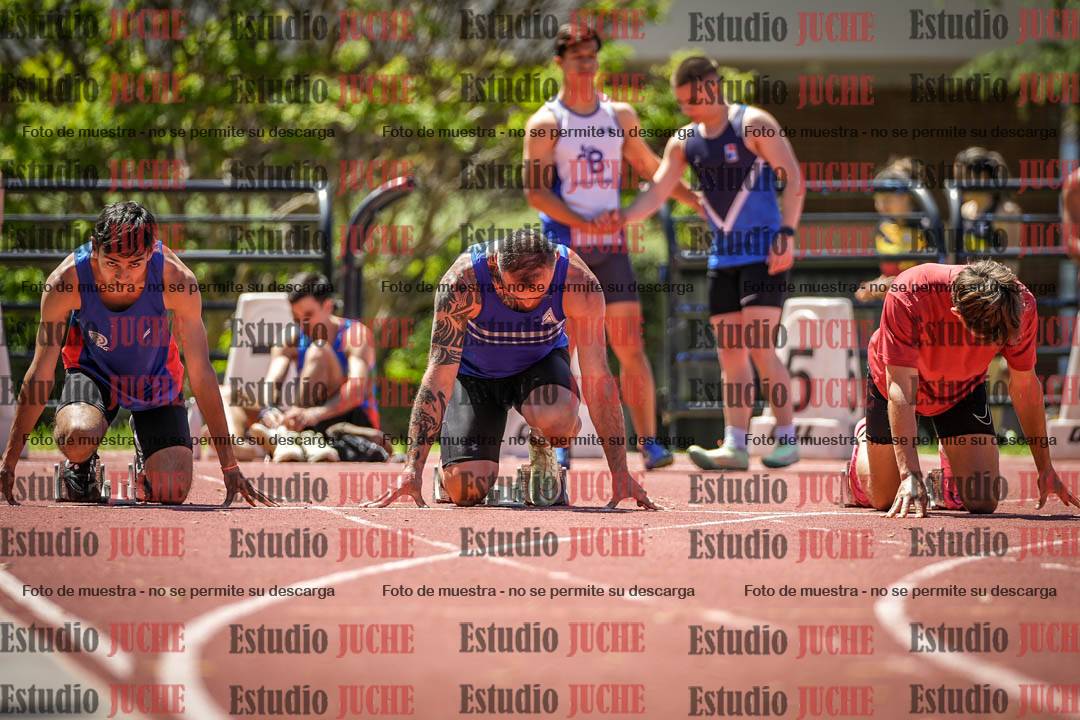 Fotos de los 100 m llanos de varones