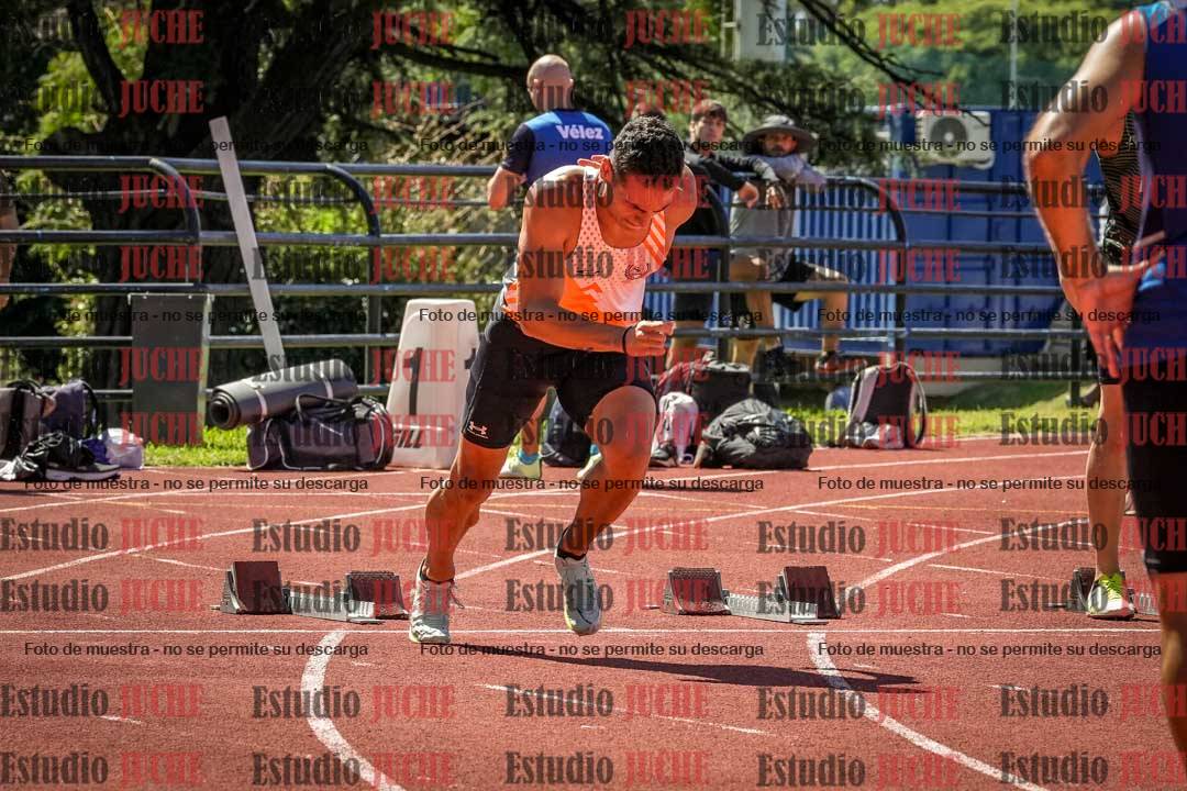 Fotos de los 100 m llanos de varones