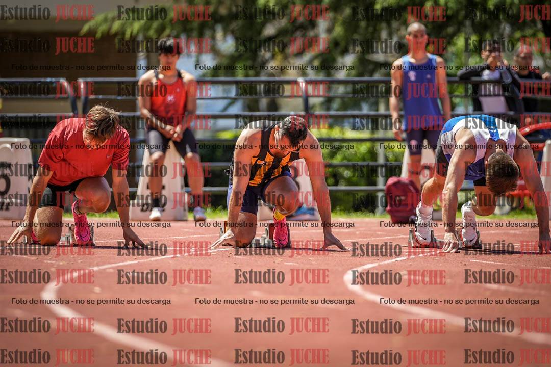 Fotos de los 100 m llanos de varones