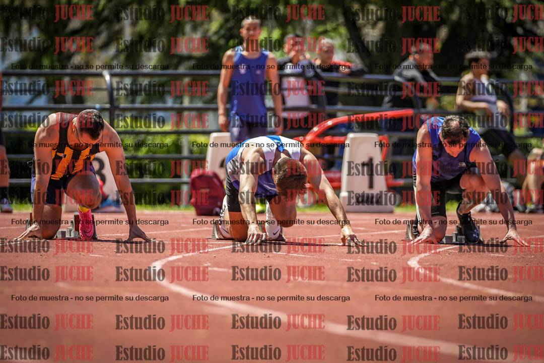 Fotos de los 100 m llanos de varones