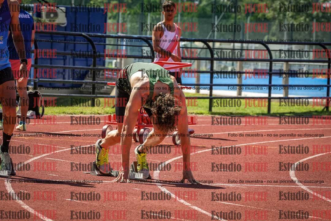 Fotos de los 100 m llanos de varones
