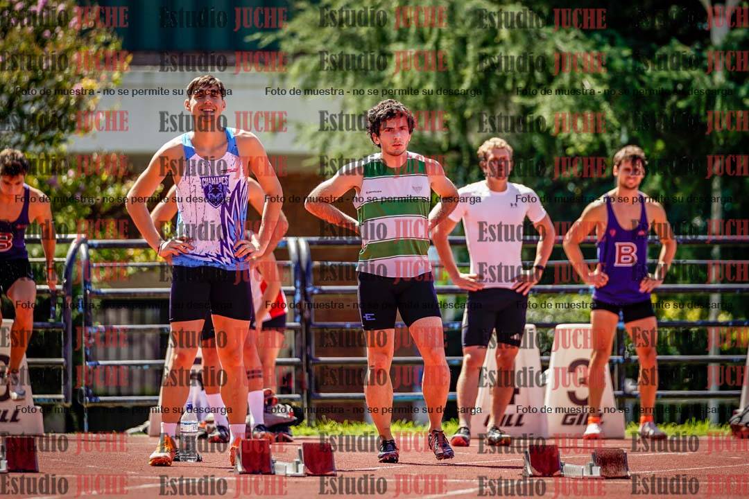 Fotos de los 100 m de varones