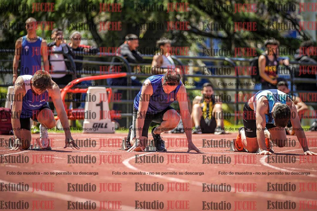 Fotos de los 100 m llanos de varones