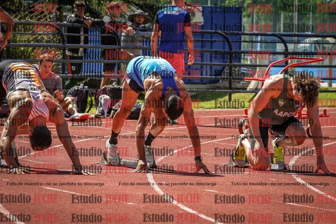 Fotos de los 100 m llanos de varones