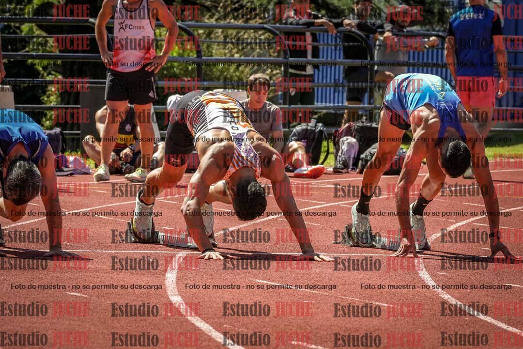 Fotos de los 100 m llanos de varones