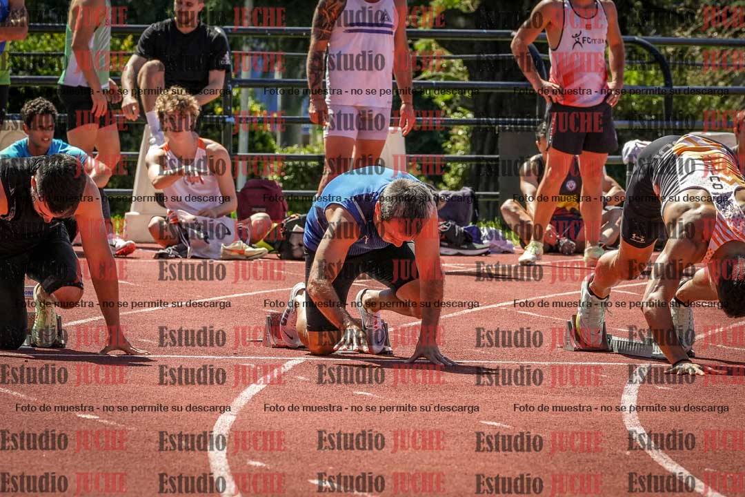 Fotos de los 100 m llanos de varones