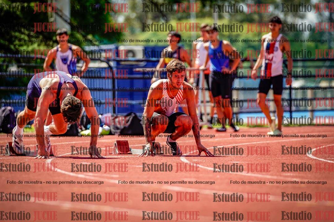 Fotos de los 100 m de varones