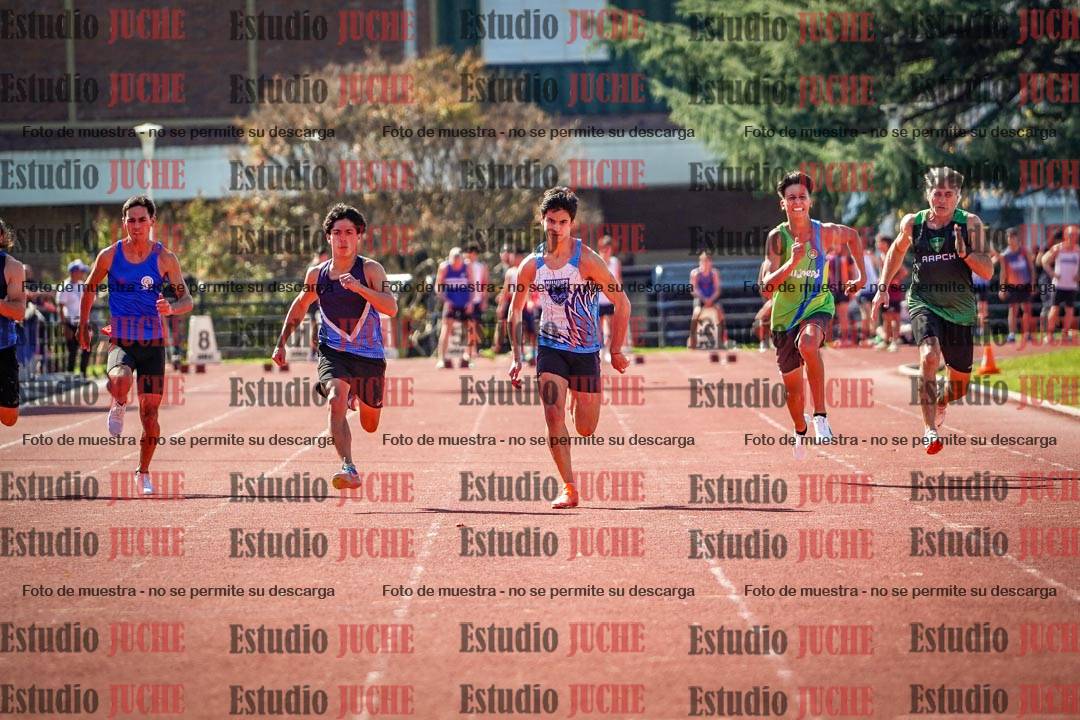 Fotos de los 100 m llanos de varones