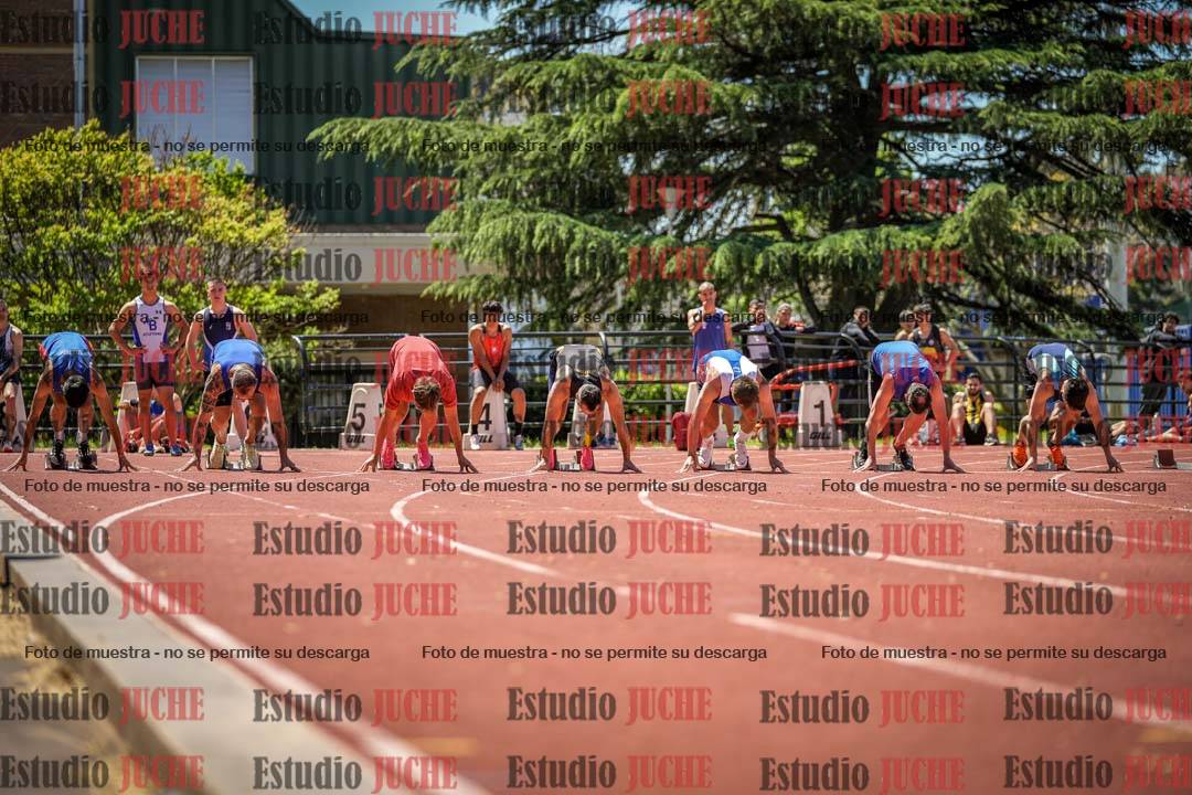 Fotos de los 100 m llanos de varones