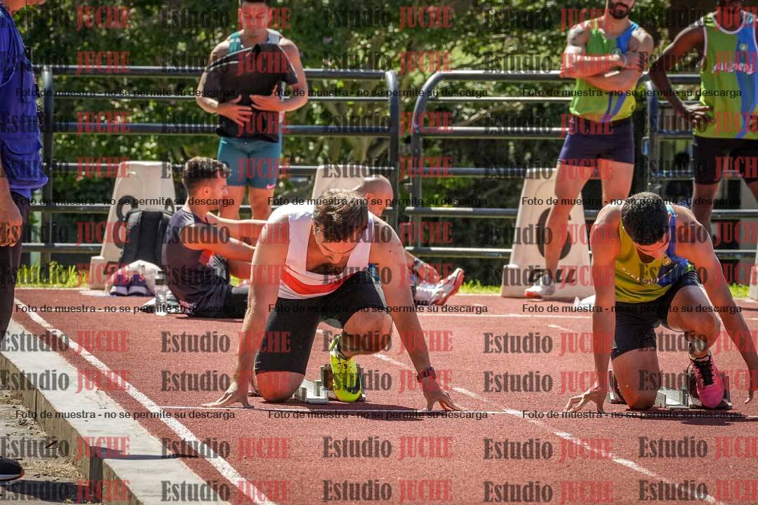 Fotos de los 100 m llanos de varones