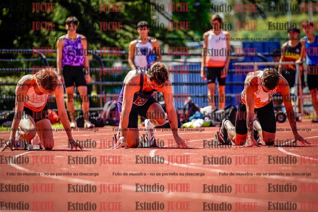 Fotos de los 100 m de varones