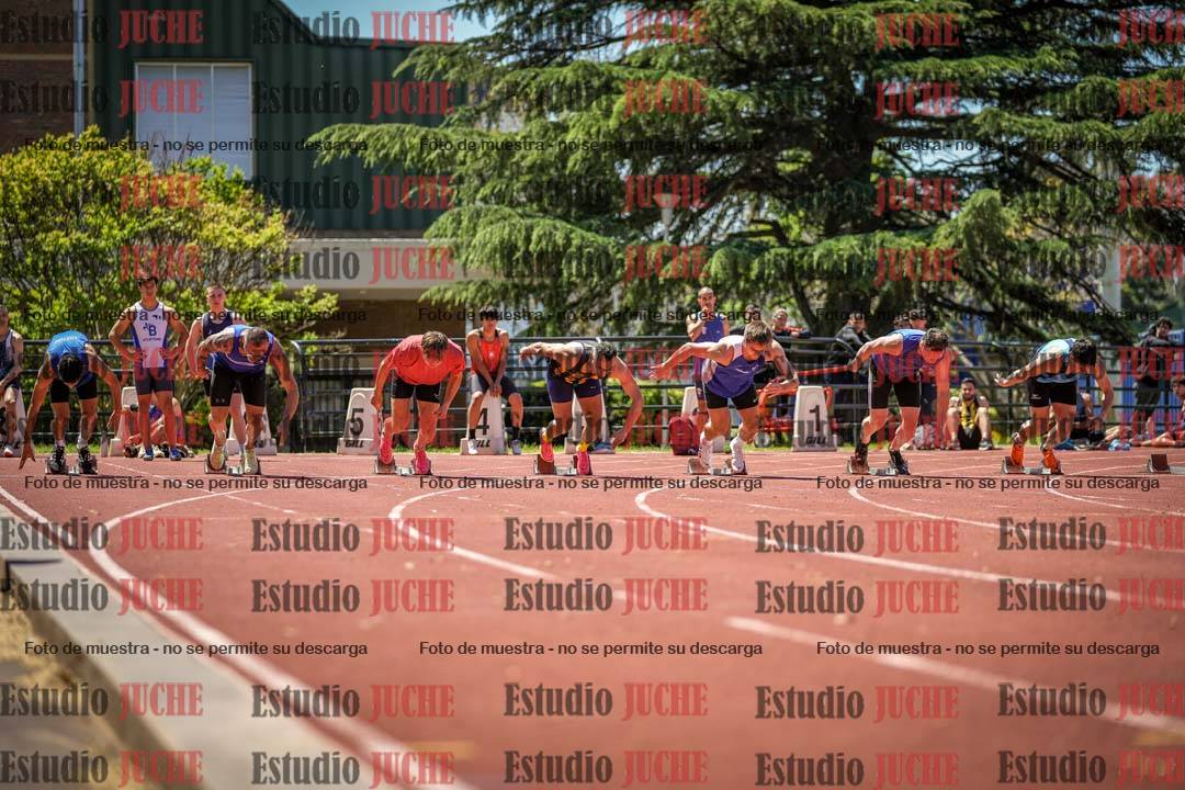 Fotos de los 100 m llanos de varones
