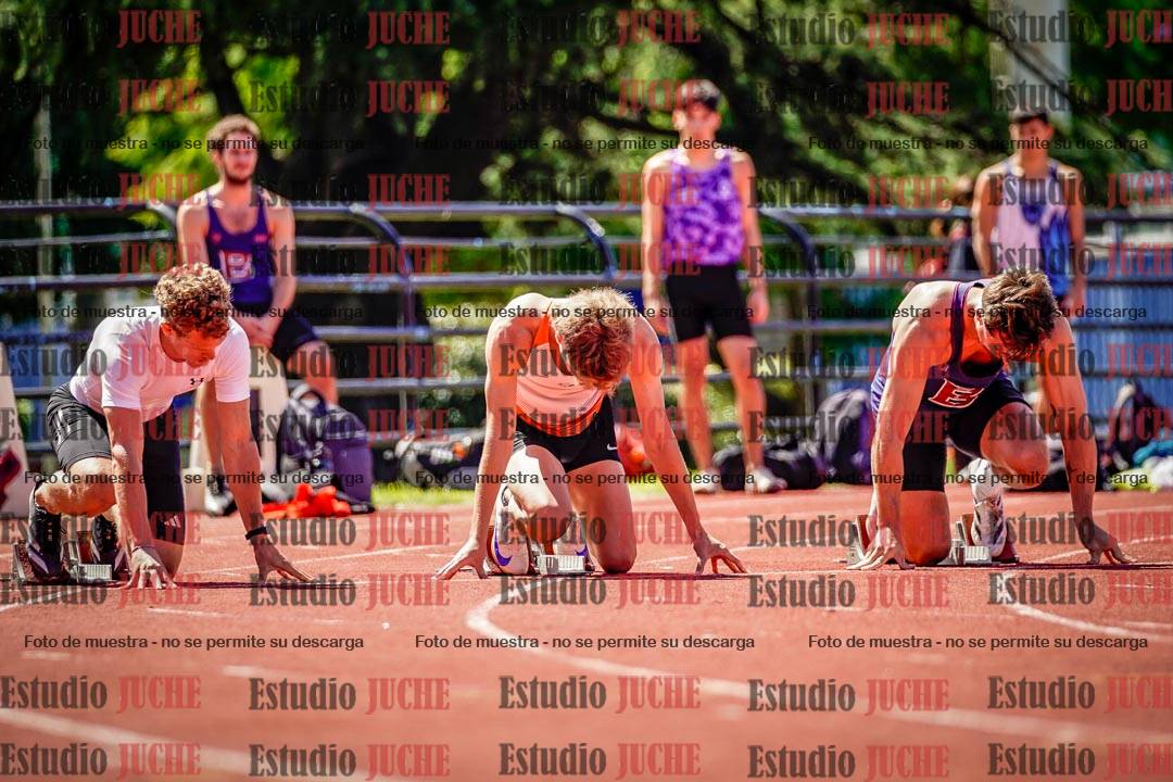 Fotos de los 100 m de varones