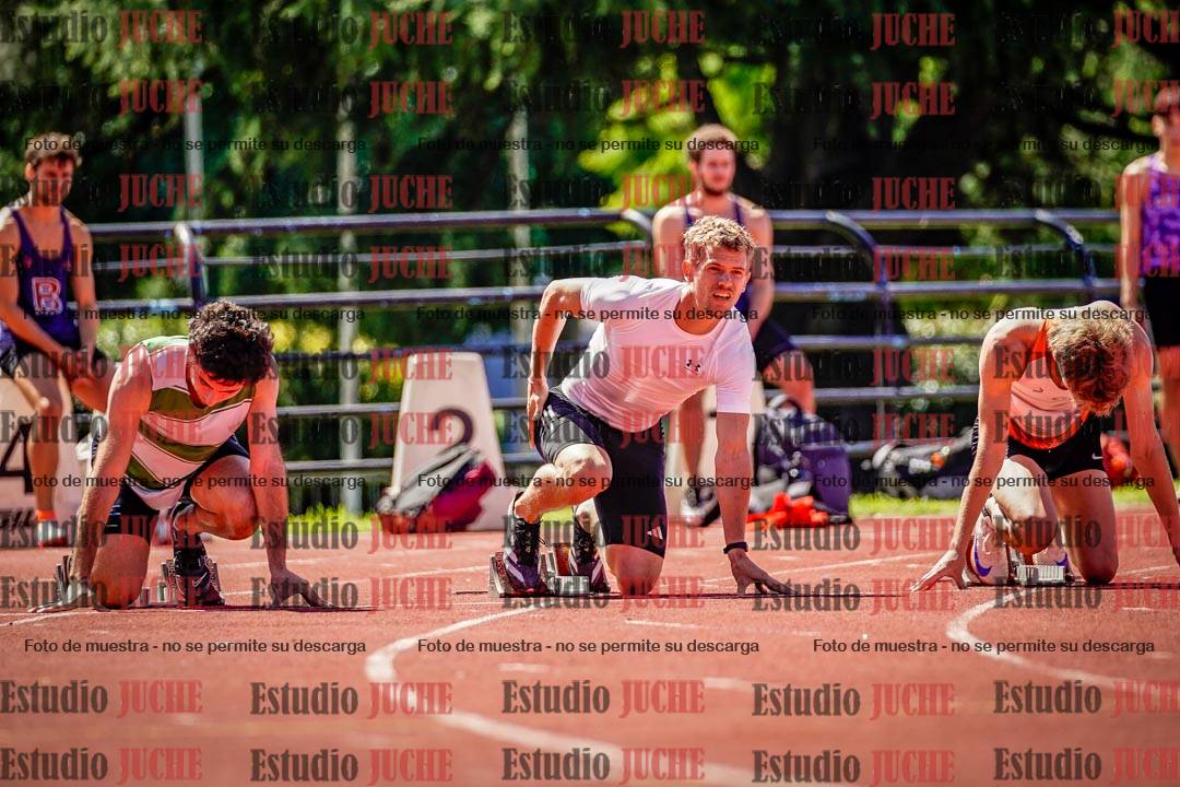 Fotos de los 100 m de varones