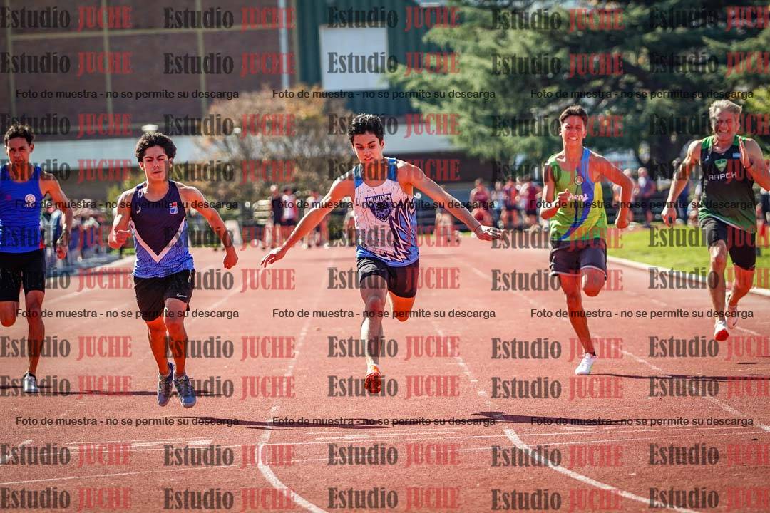 Fotos de los 100 m llanos de varones