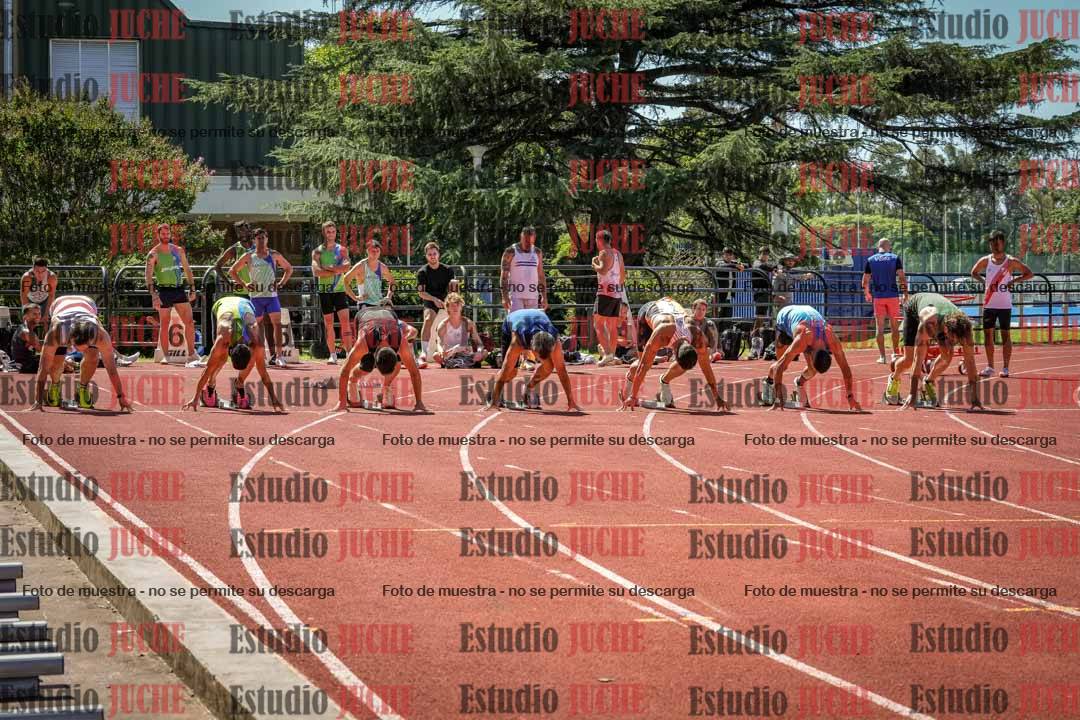 Fotos de los 100 m llanos de varones