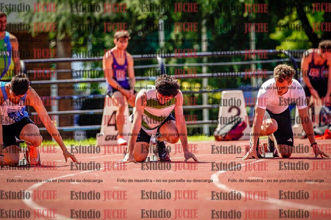 Fotos de los 100 m de varones