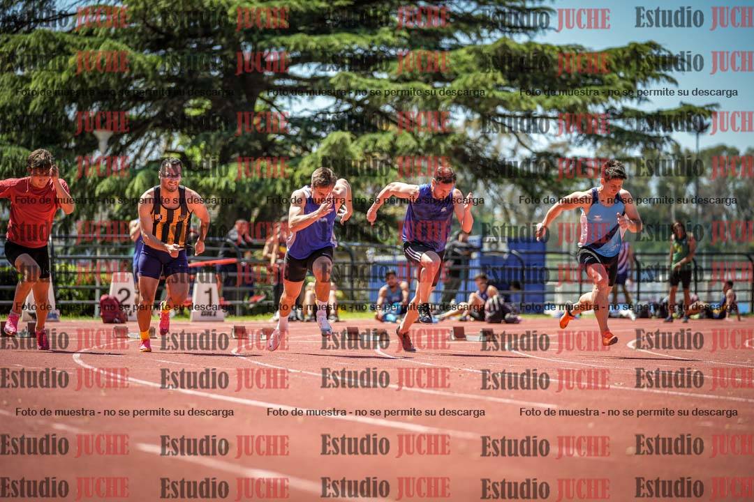 Fotos de los 100 m llanos de varones