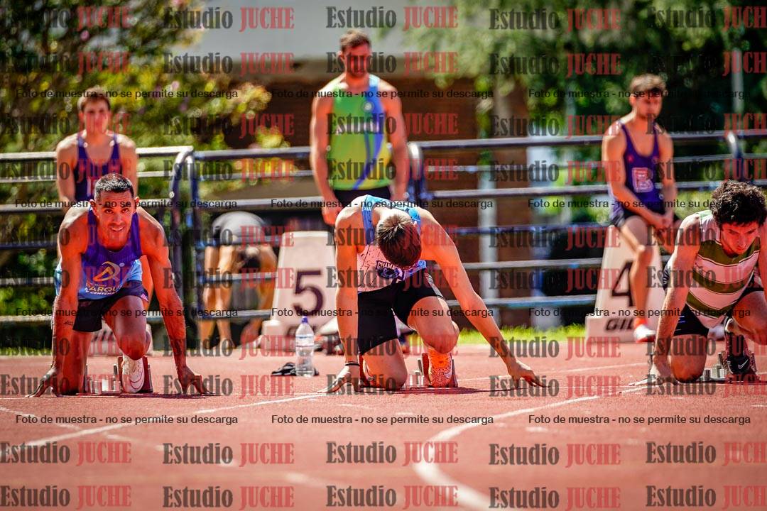 Fotos de los 100 m de varones