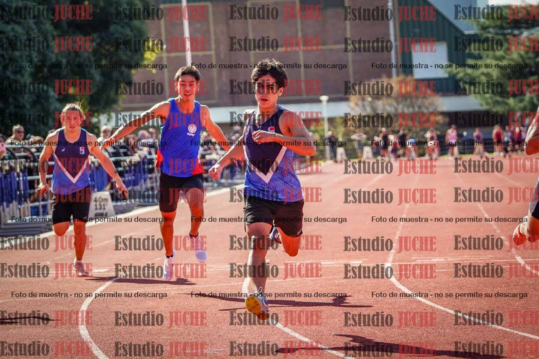 Fotos de los 100 m llanos de varones