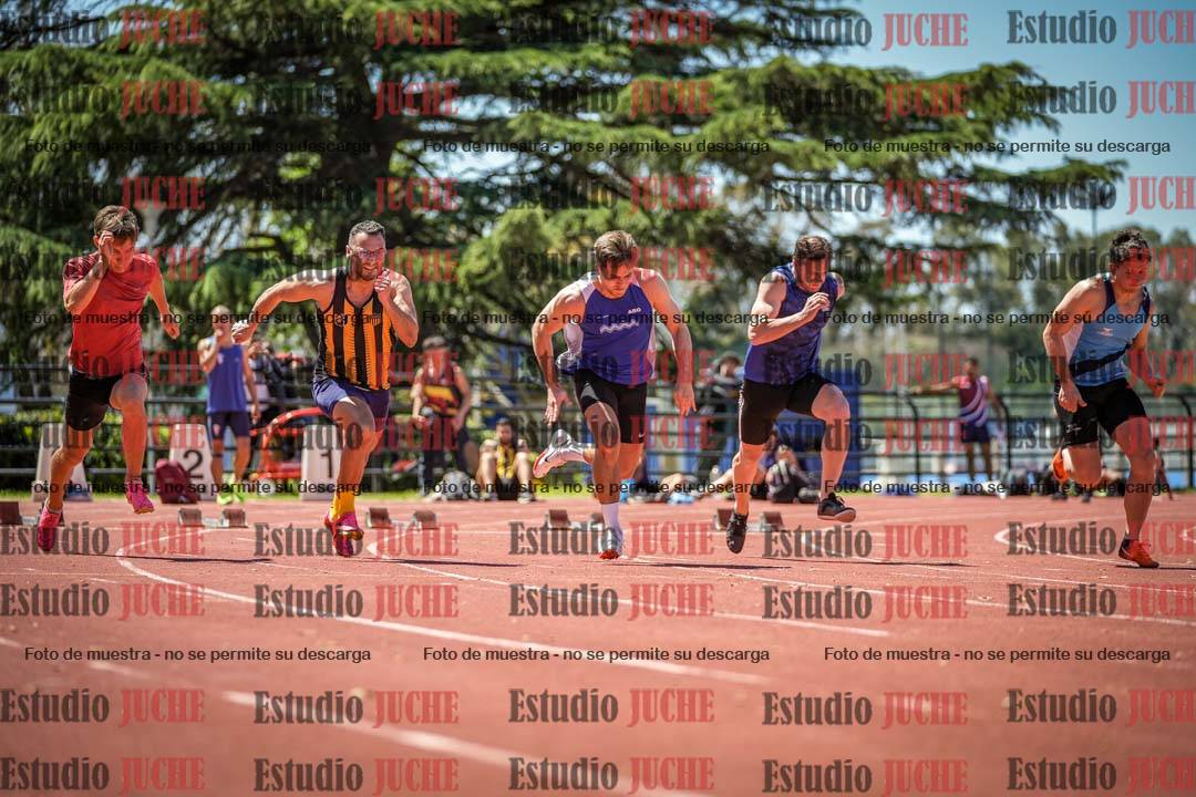 Fotos de los 100 m llanos de varones
