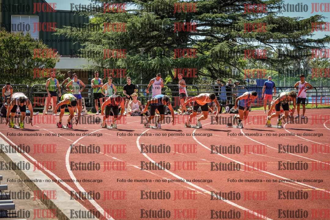 Fotos de los 100 m llanos de varones