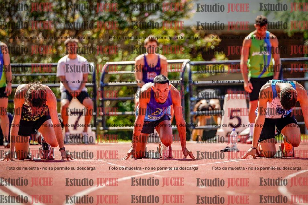 Fotos de los 100 m de varones