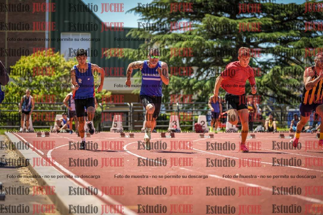 Fotos de los 100 m llanos de varones