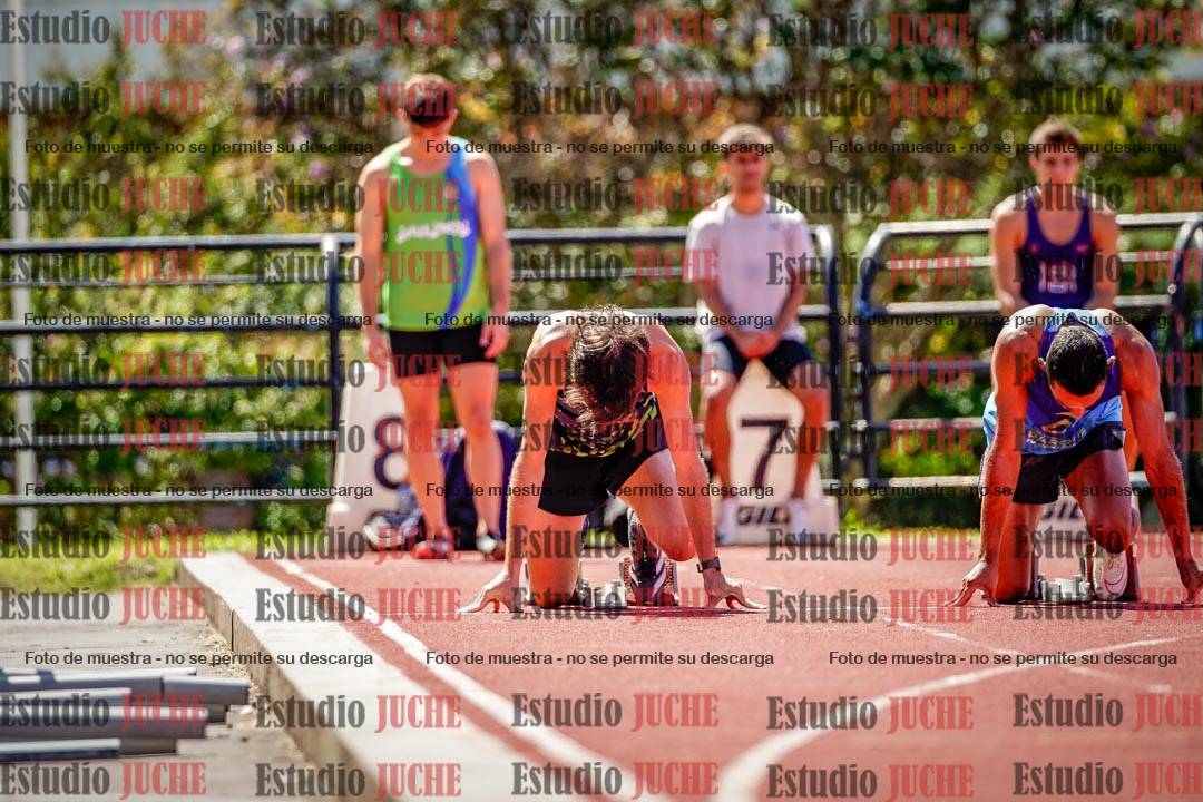 Fotos de los 100 m de varones