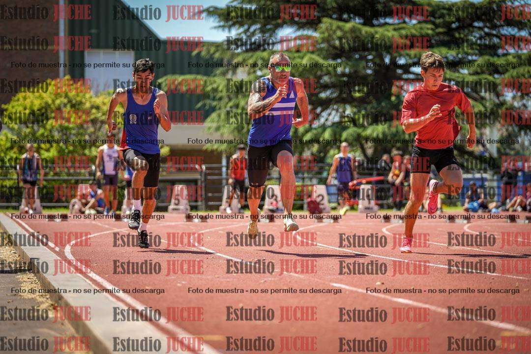 Fotos de los 100 m llanos de varones