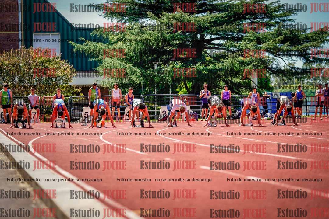 Fotos de los 100 m de varones