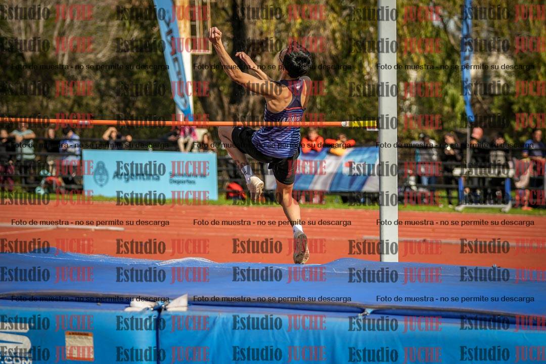 Fotos del salto en alto de varones