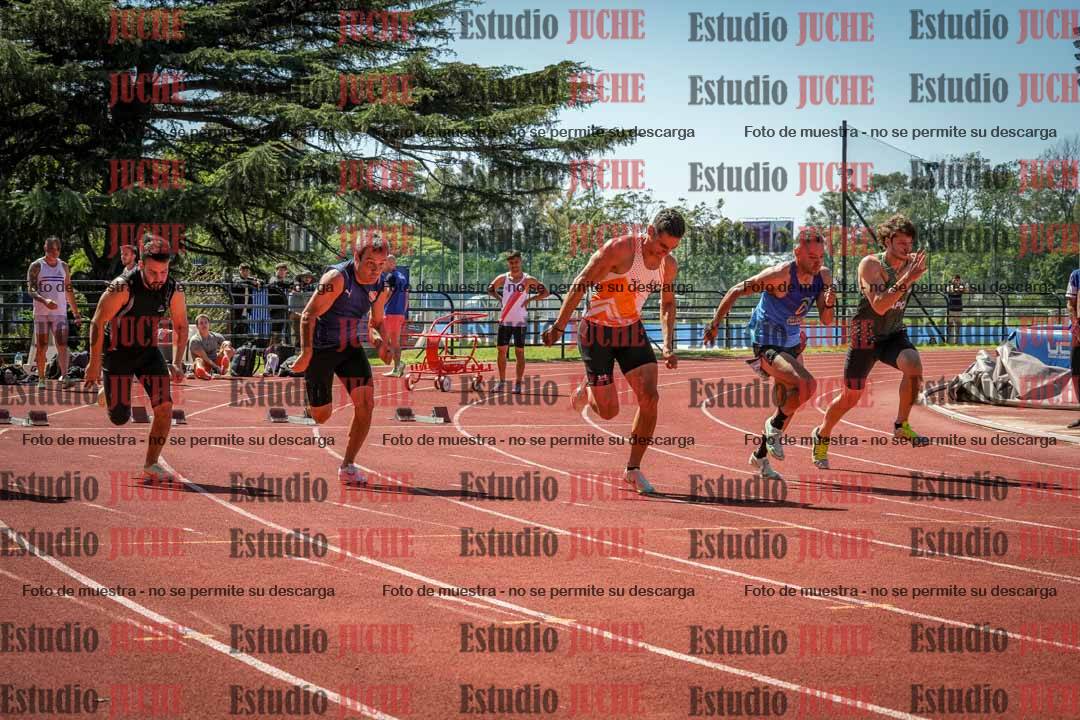 Fotos de los 100 m llanos de varones