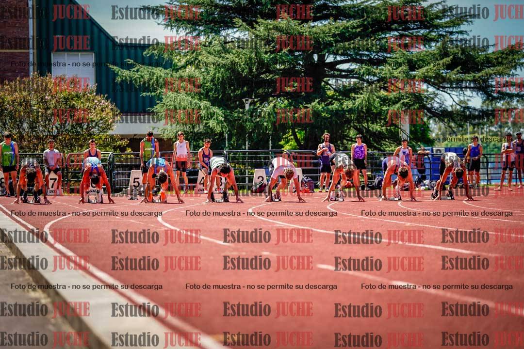 Fotos de los 100 m de varones